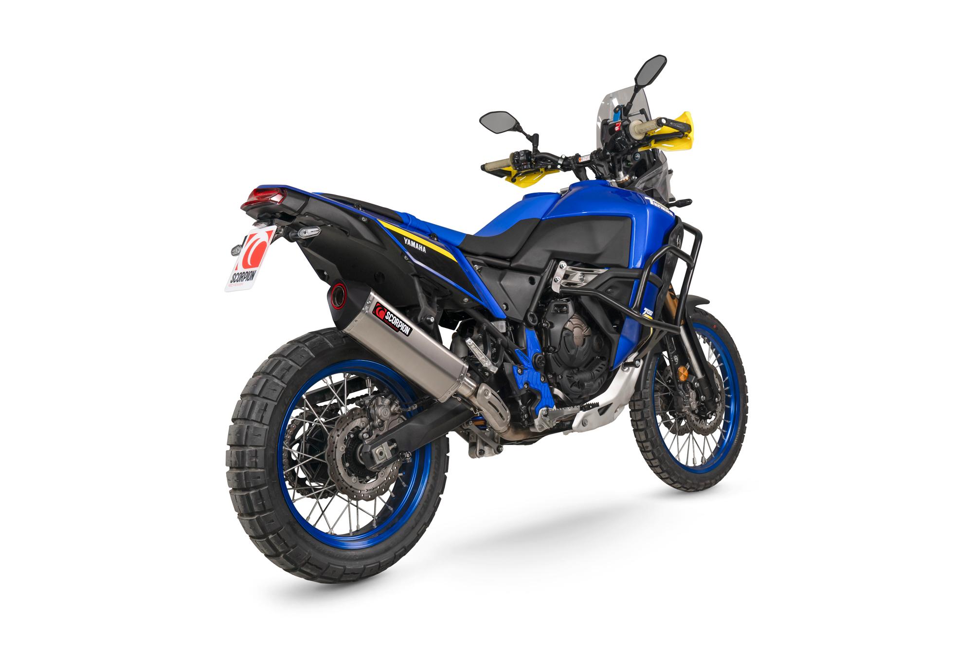 Scorpion Exhausts Grey Rya125teo - Scorpion Serket Parallel Slip-On Titanium For Yamaha Tenere 700 World Raid 2022-2025