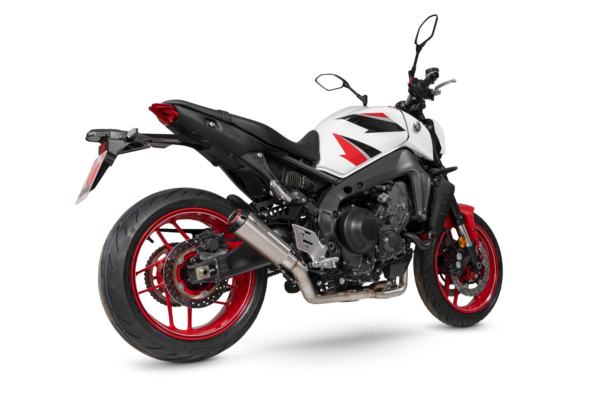 PYA116SYSSEO - Scorpion Red Power Full System Stainless Steel For Yamaha MT-09 2021-2023