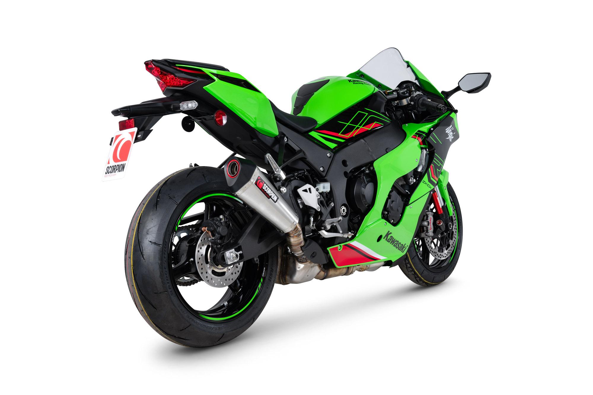 RKA148SEO - Scorpion Serket Taper Slip-On Stainless Steel For Kawasaki Ninja ZX-10R 2021-2025