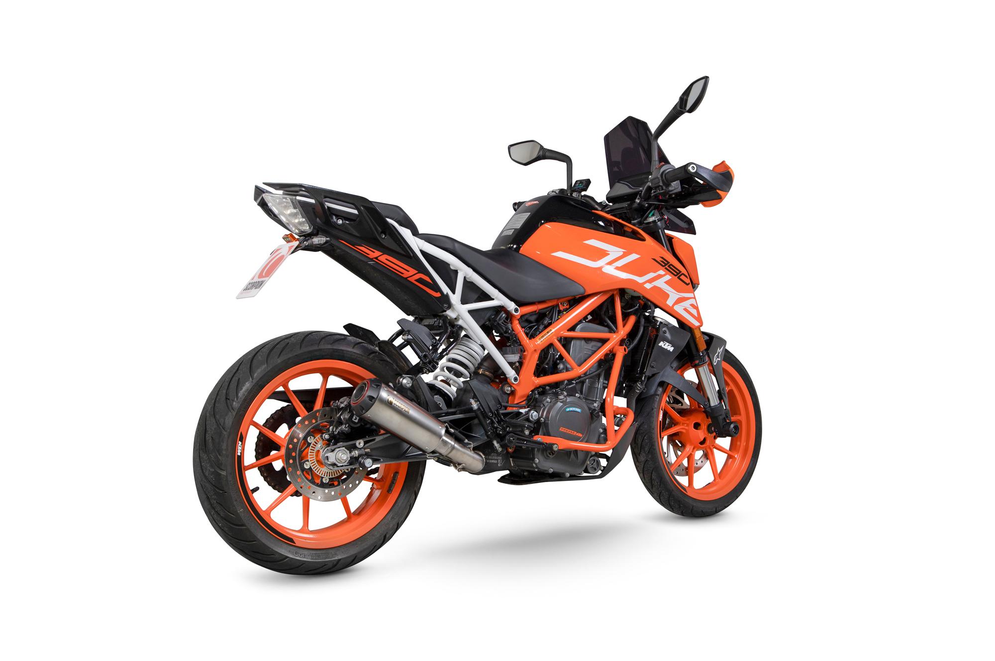 PKT83TEO - Scorpion Red Power Slip-On Titanium For KTM Duke 390 2017-2020