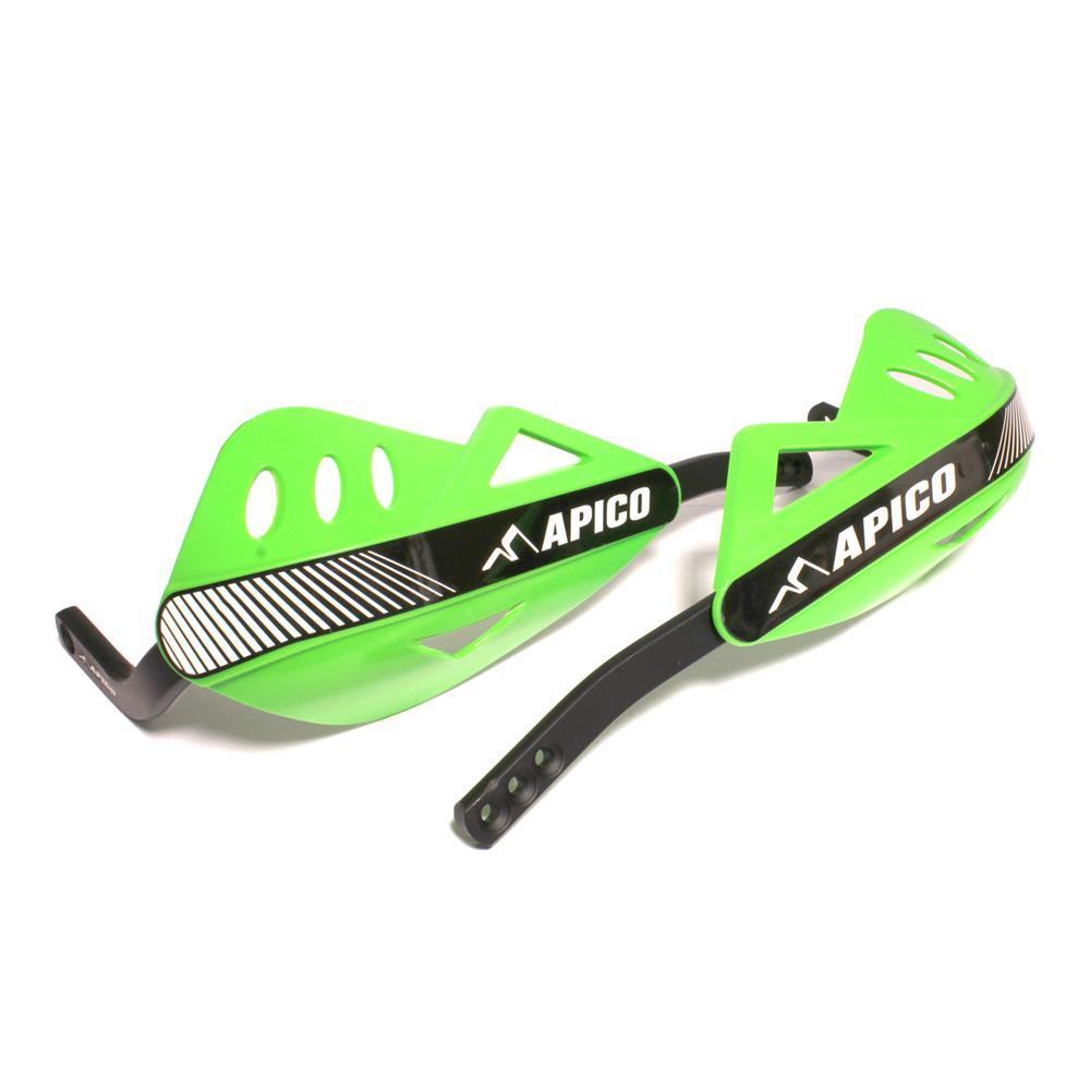 Apico Green Hg Api Gn - Enduro Hand Guards With Full Wrap Around Aluminium Frame