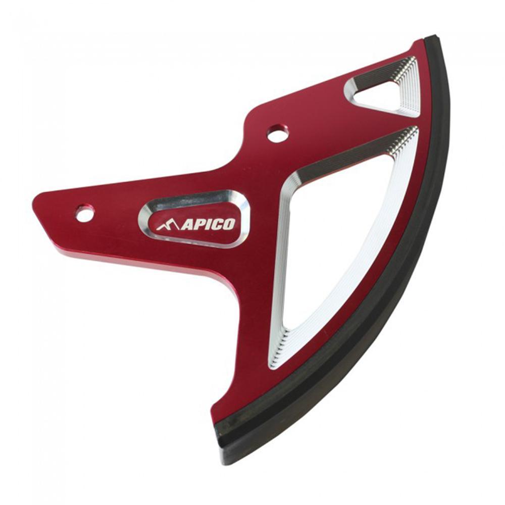Apico Red Disc Guard Cr/Crf Rd - Rear Brake Disc Guard For Honda Cr125 & Cr250 2002-2007, Crf250r/Crf250x/Crf250rx 2004-2023, Crf450r/Crf450x/Crf450rx 2002-2023