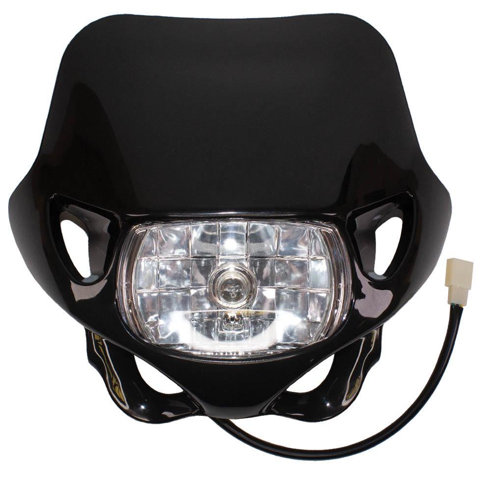 Apico Black Hl Mx Bk - Universal Enduro Headlight Unit With Hi/Low Beam