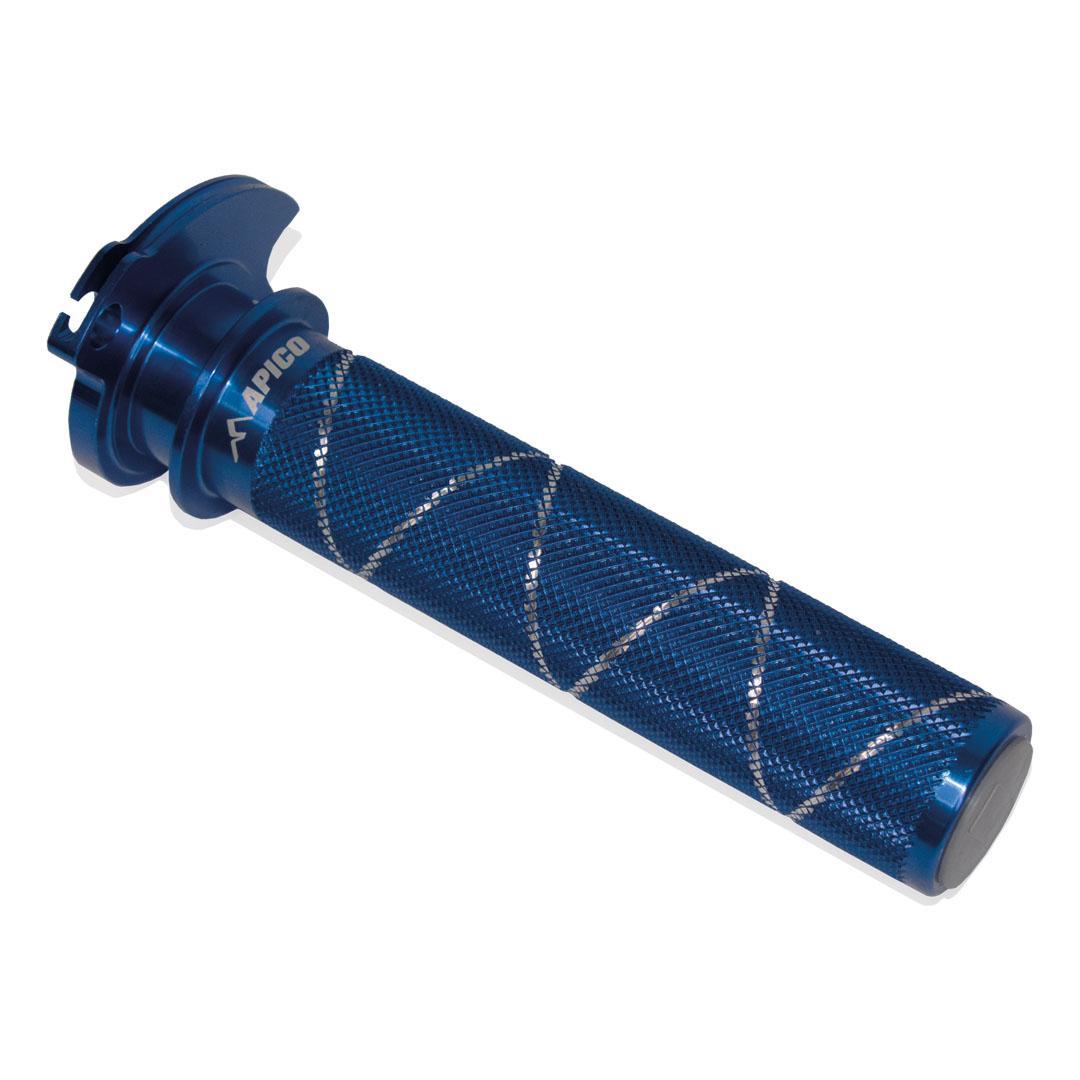 Apico Blue Thr.sleeve20alu Blu - Alloy Throttle Sleeve For Ktm Sx65 & Husqvarna Tc65 & Gas Gas Mc65 2021-2025