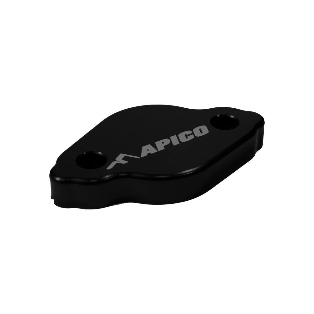 MRBC-02 BLACK - Apico Rear Brake Cover For Yamaha YZ/YZF/WRF 2003-2025, Kawasaki KXF450 & KXF450XC 2024-2025 Black