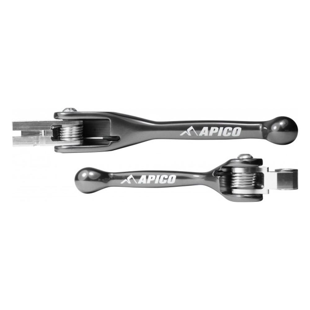 LEFLEXI SET YAM2 TI - Apico Set Of Flexi Levers Yamaha YZ 125/250 2008-2014, YZF 250/450 2007-2008, Kawasaki KXF250 2013-2020, KXF450 2013-2018 Titanium