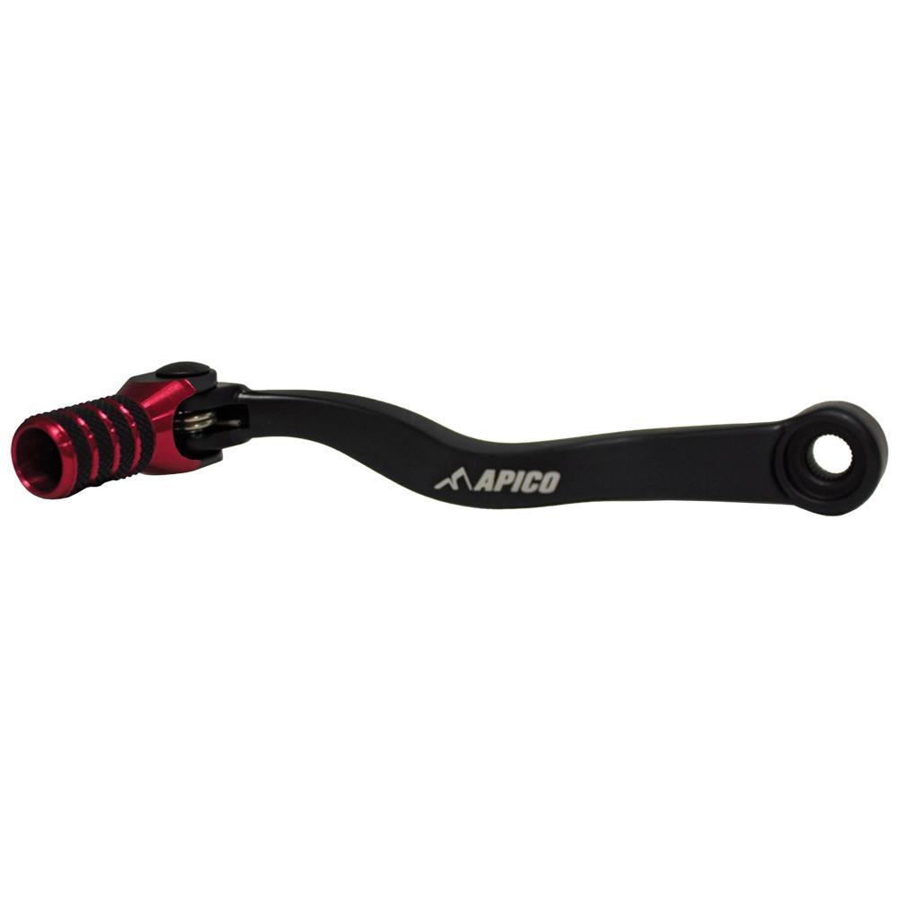 GPF652 ELITE BKRD - Apico Elite Gear pedal For KTM SX 125/250/300 & TC 125/250/300 2023-2025, EXC 150/250/300 & TE 150/250/300 2024-2025, Gas Gas MC/EC/EX 125/250/300 2024-2025 Black/Red