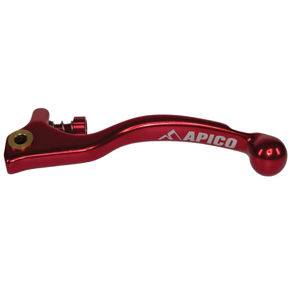 LEC91S ELITE RD - Apico Elite Clutch Lever Forged Trials Braktec Short With Adjuster Red/red