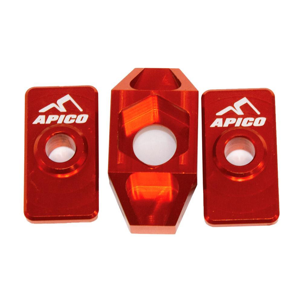 Apico Orange Rab-14 Ora - Rear Axle Blocks For Ktm Sx50 2009-2019, Husqvarna Tc50 2017-2019