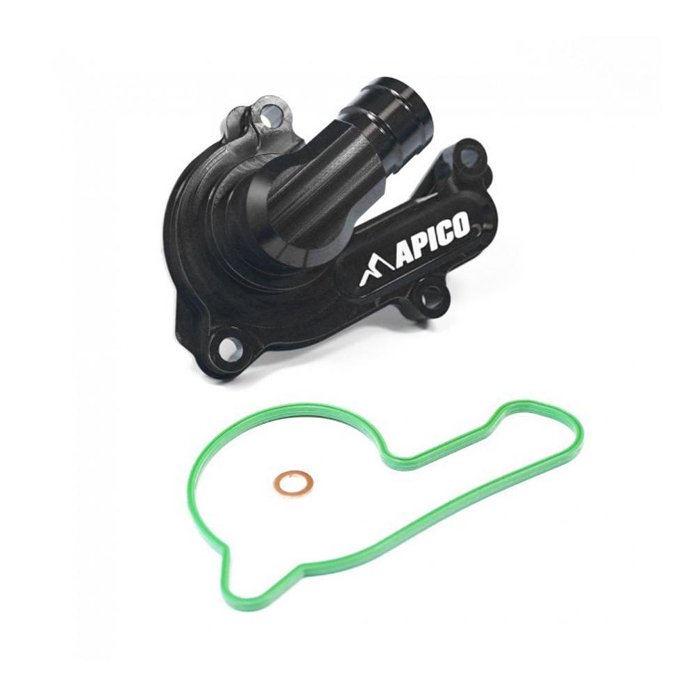 WPC KTM 2 BK - Apico Water Pump Cover For KTM SXF 250/350/450 & Husqvarna FC 250/350/450 2016-2022, EXC-F/FE 250-350 2017-2023, Gas Gas MC-F/EC-F/EX-F 250-350 2021-2023 Black