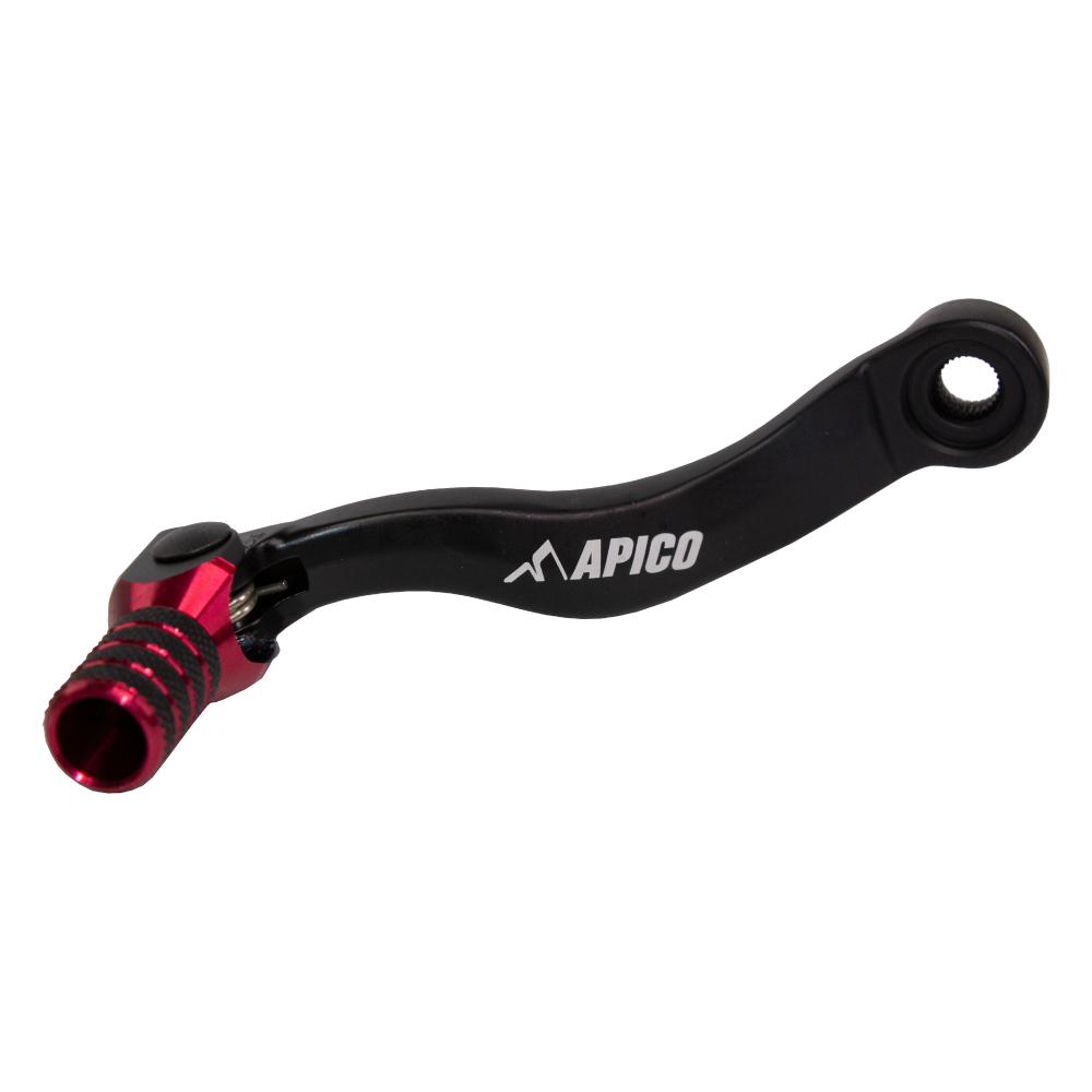 GPF502 ELITE BKRD - Apico Elite Gear pedal For KTM SXF450 & Husqvarna FC/FX 450 2016-2022, EXC-F & FE 450-501 2017-2023, Gas Gas MC-F/EX-F 450 2021-2023 Black/Red
