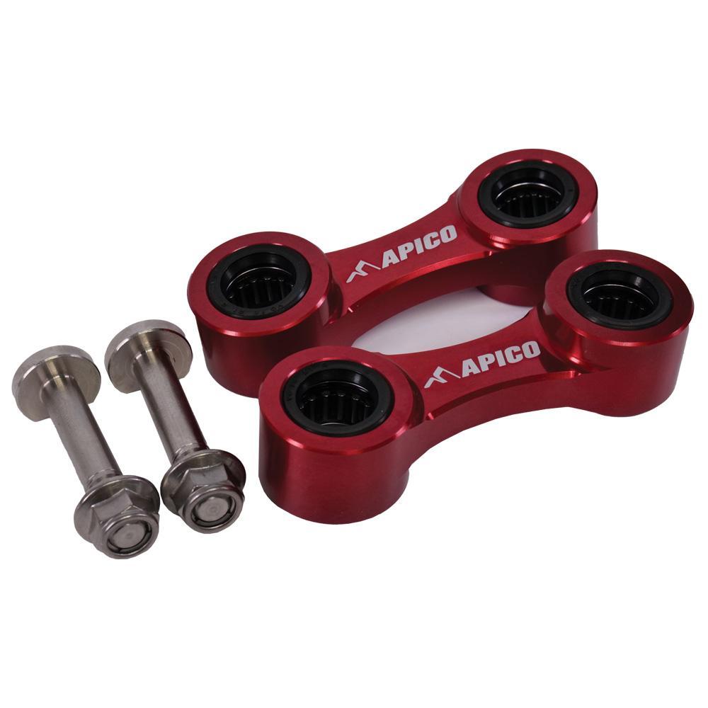 AT DBL BETA EVO 09 RD - Apico Rear Dog Bone Linkages For Beta Evo 125/200/250/300 2009-2024 Red