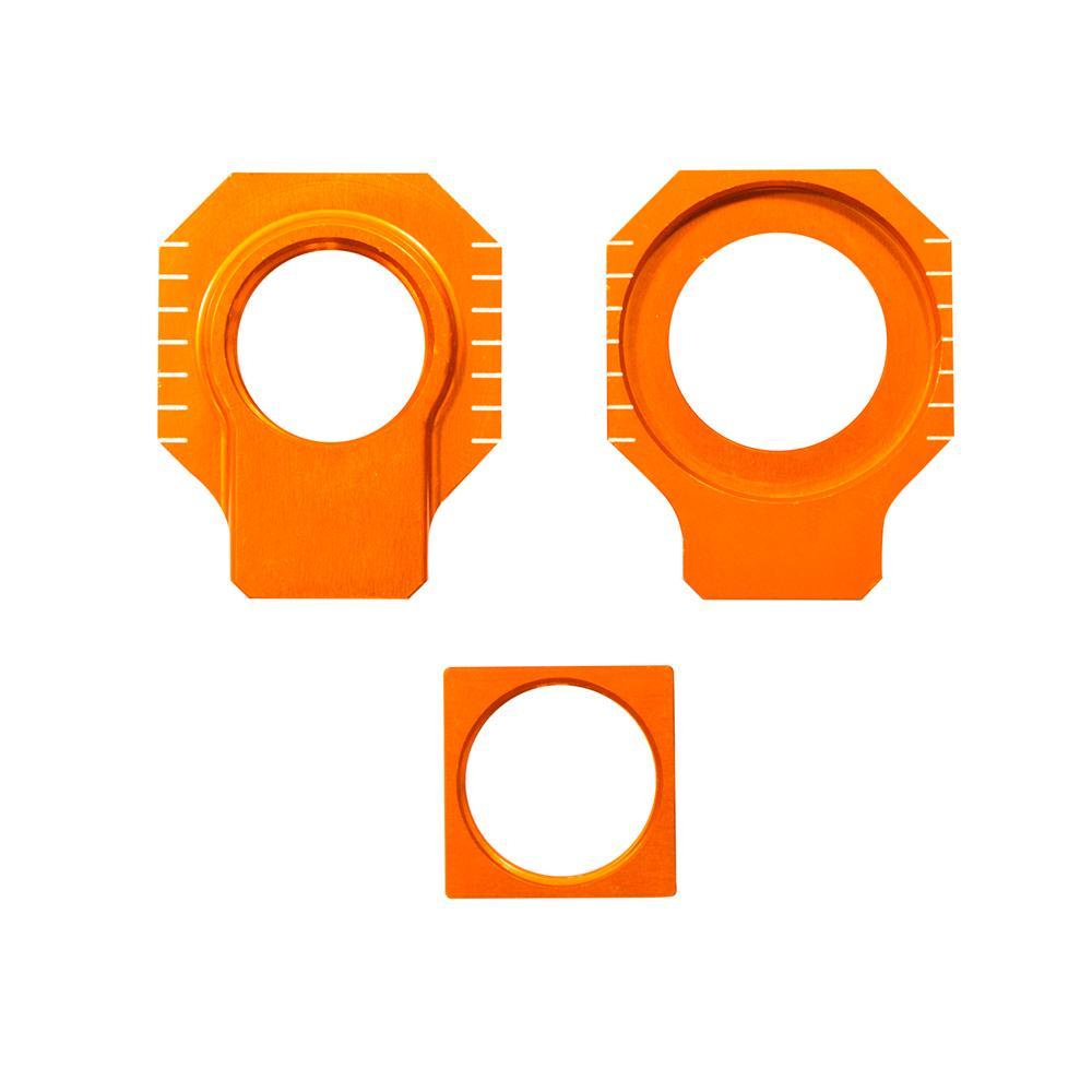 Apico Orange Rab-11 Ora - Rear Axle Blocks For Ktm Sx/Sxf 125-450 2013-2022, Husqvarna Tc125 & Fc 250/350/450 2016-2022, Gas Gas Mc/Mc-F/Ex-F 2021-2023