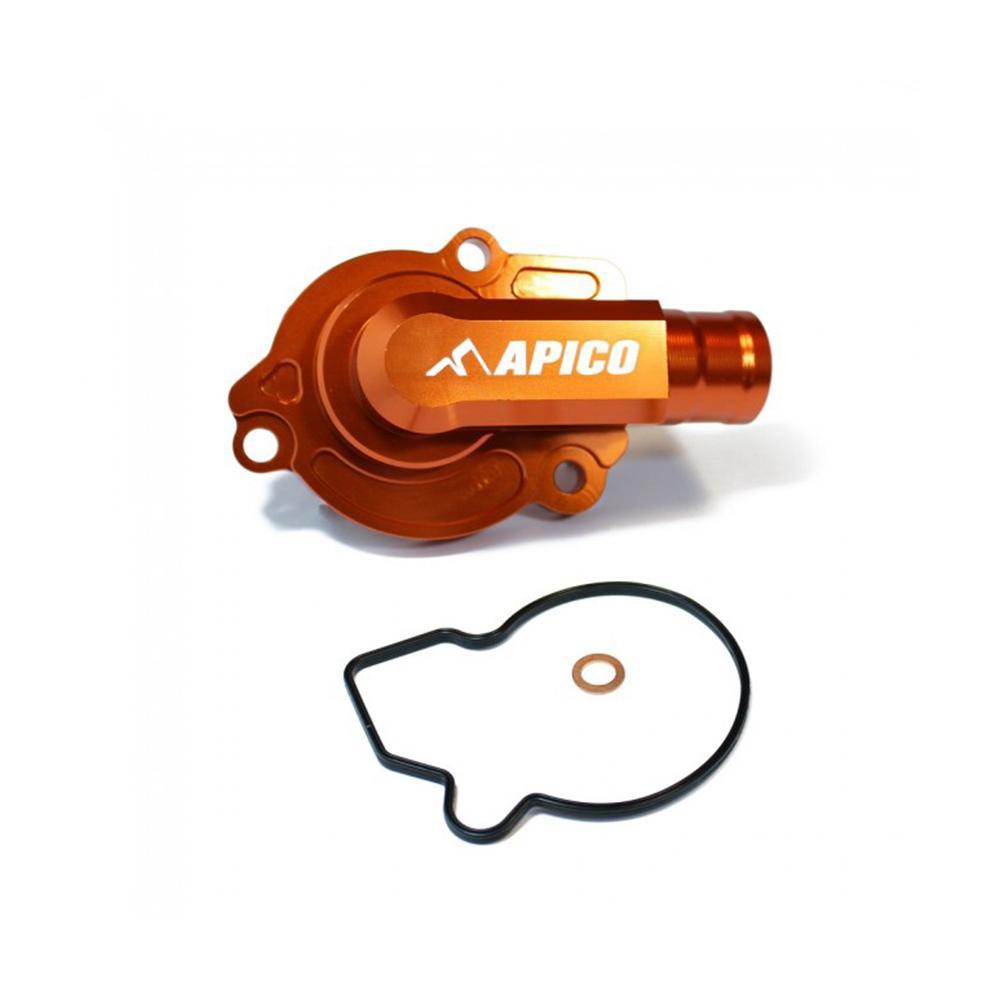 WPC KTM 1 OR - Apico Water Pump Cover For KTM/Husqvarna SX/TC 125/150 2016-2022, EXC/TE/TX 125-150 2017-2023, Gas Gas MC125 2021-2023 Orange