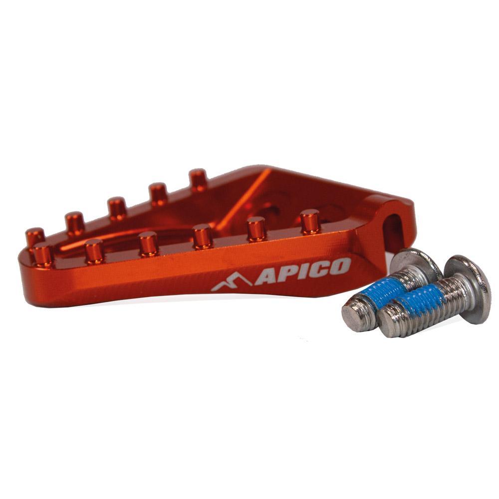 Apico Orange Bpf Tip Oem 23 Or - Oem Brake Pedal Tip For Ktm Sx/Sxf 125-450 2023, Husqvarna Tc/Fc/Tx/Fx125-450 2023