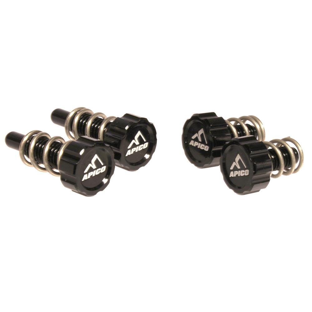 Apico Black At Lever Adj Set 2 Bk - Brake & Clutch Master Cylinder Adjuster Set 2 Ajp & Braktec For Montesa