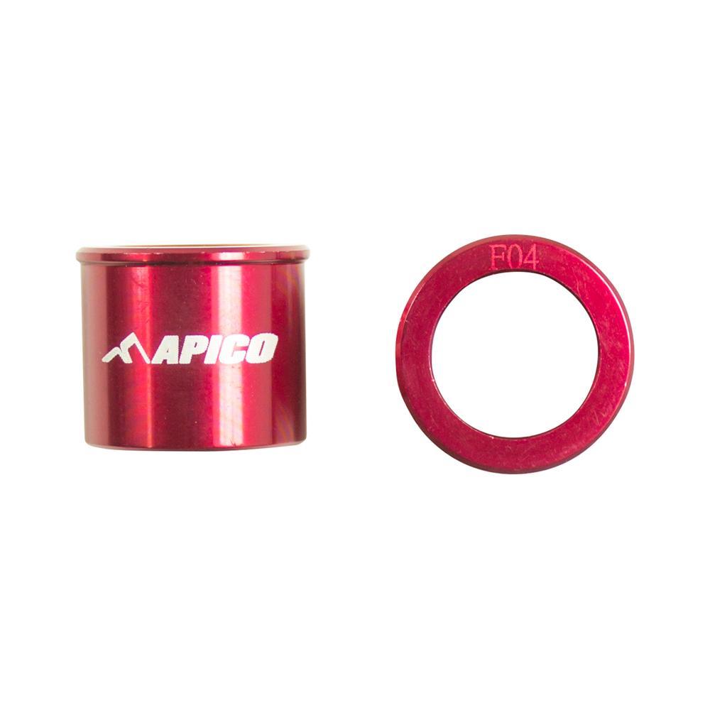 Apico Red Wsf Hon 2 - Front Wheel Spacers For Honda Crf150r 2007-2025