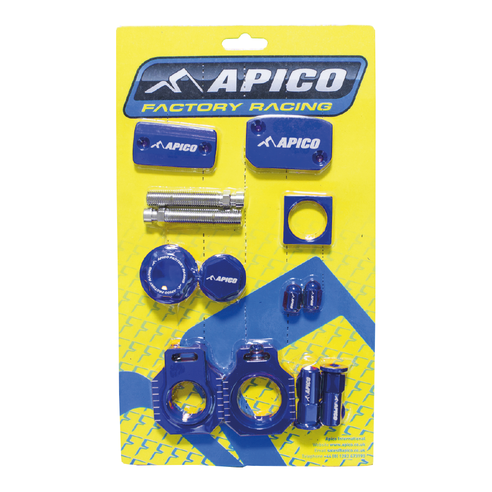 Apico Blue Abp Ktm 9 Bu - Brembo Brake Factory Bling Pack For Ktm Sx 125/150 2014-2015, Husqvarna Tc125 2016-2021, Fc 250/350/450 2016-2021