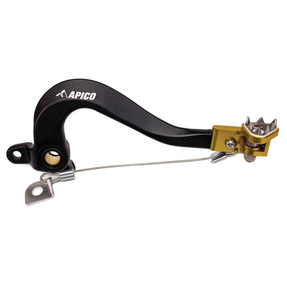 Apico Yellow Bpf401 Black/ - Forged Brake Pedal For Suzuki Rm125 1993-2000 Black