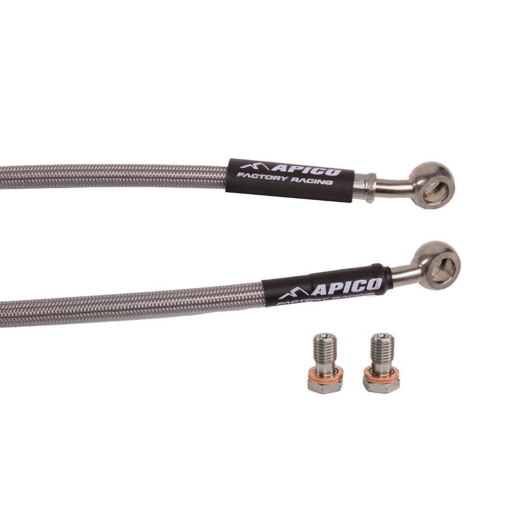 Apico Silver Hhc Ktm 8 - Clutch Hose For Ktm Sx85 2021-2025, Husqvarna Tc85 2021-2025, Gas Gas Mc85 2021-2025