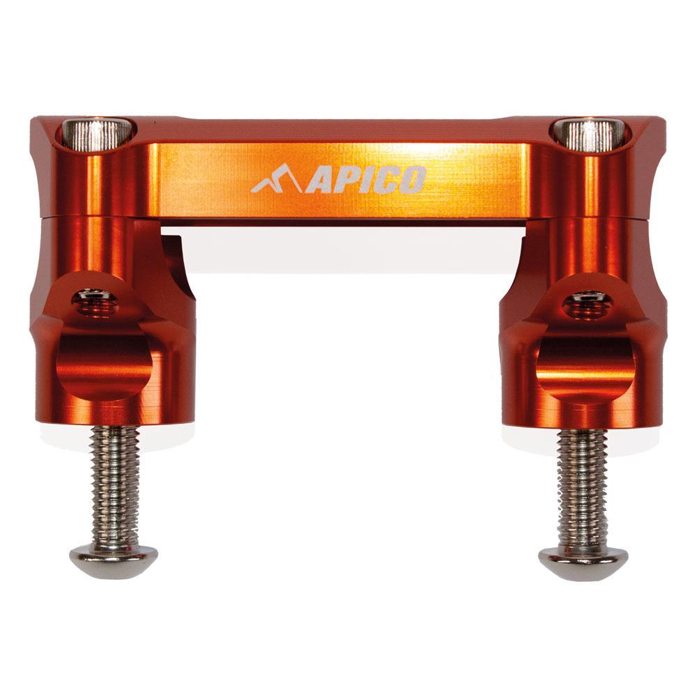 HBMKIT KTM 3 OR - Apico Handlebar Mount Kit 28.6 For KTM/Husqvarna SX/SXF/TC/FC 125-450 2023-2025, Gas Gas MC 250/450F 2023-2025 Factory Orange