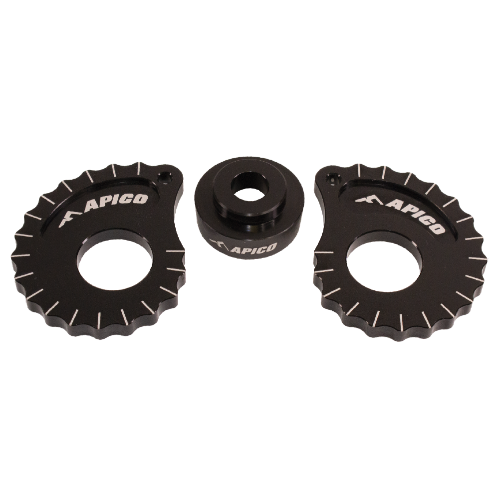 AT SNAILCAM W/S BK - Apico 20mm Snail Cams With Spacer Black