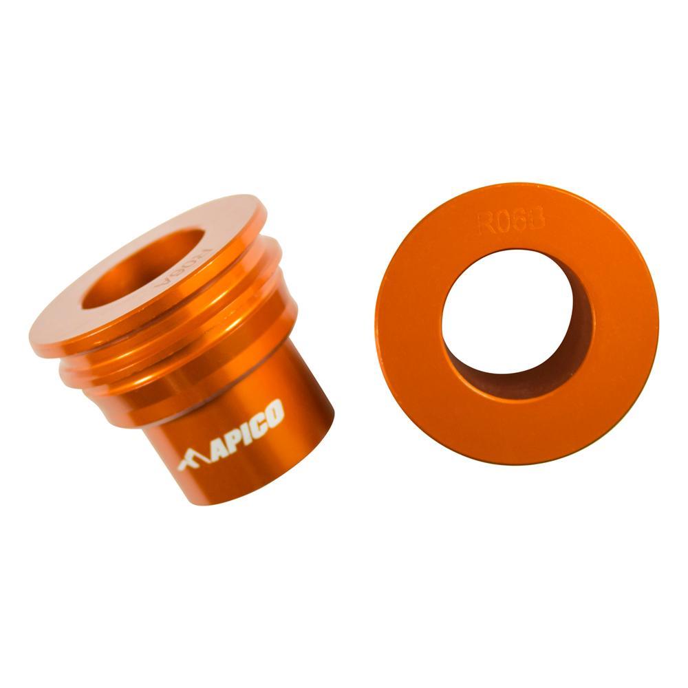 Apico Orange Wsr Ktm 1 Or - Rear Wheel Spacers For Ktm Sx/Sxf 125-450 2003-2012, Exc/Exc-F 125-530 2003-2023, Sx85 2012-2023