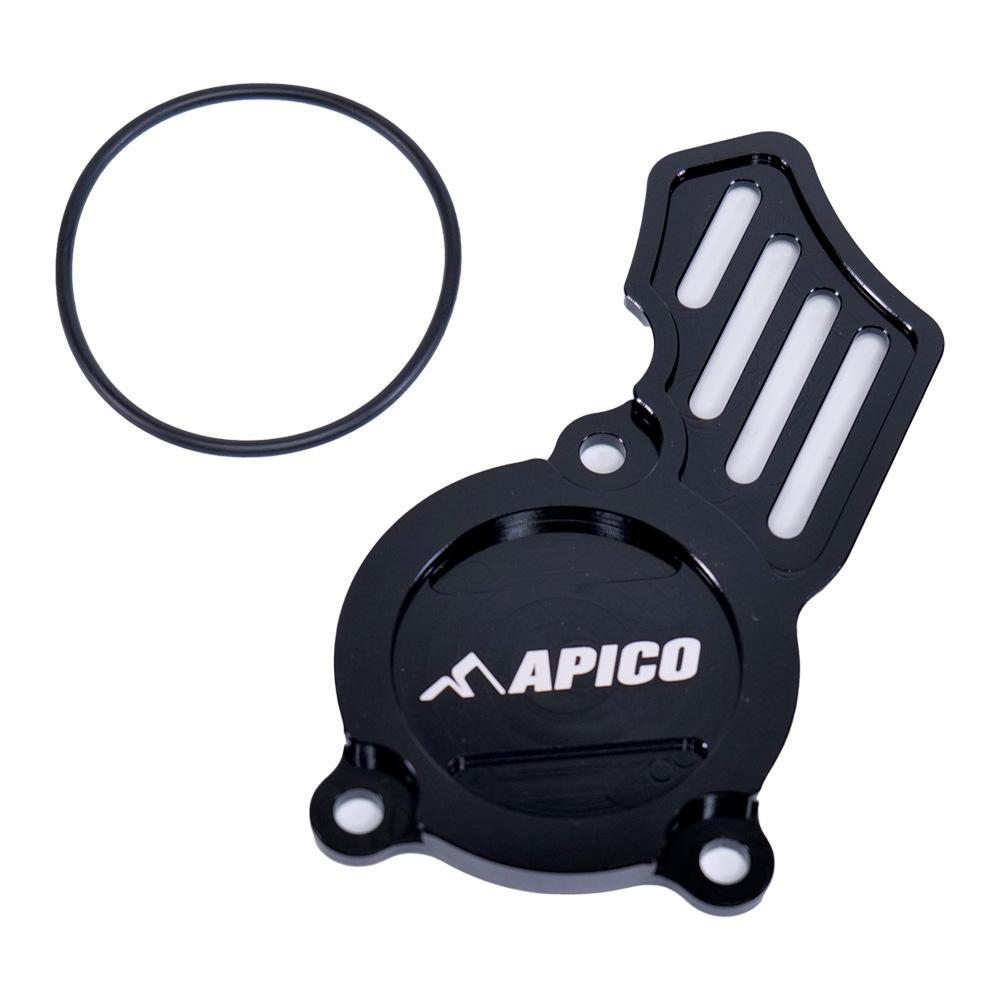 OPC KTM 2 BK - Apico Oil Pump Cover For KTM SXF 250/350/450 & Husqvarna FC 250/350/450 2016-2023, EXC-F/FE 250/350 2017-2023, Gas Gas MC-F/EC-F 250/350 2021-2023 Black