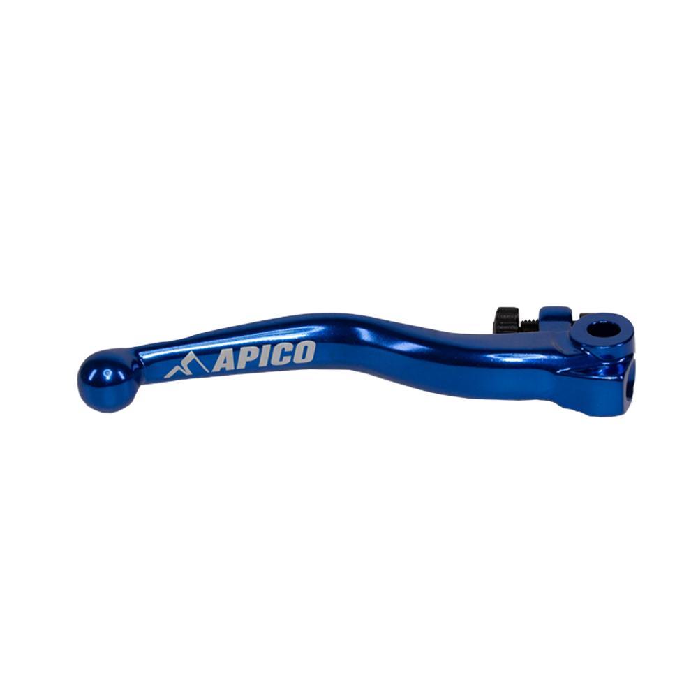 LEB70 ELITE BU - Apico Braktec Elite Brake Lever For Gas Gas EC/EC-F 250/300/350 2021-2025, Husqvarna TE/FE 150/250/300/350/450/501 2022-2025 Blue