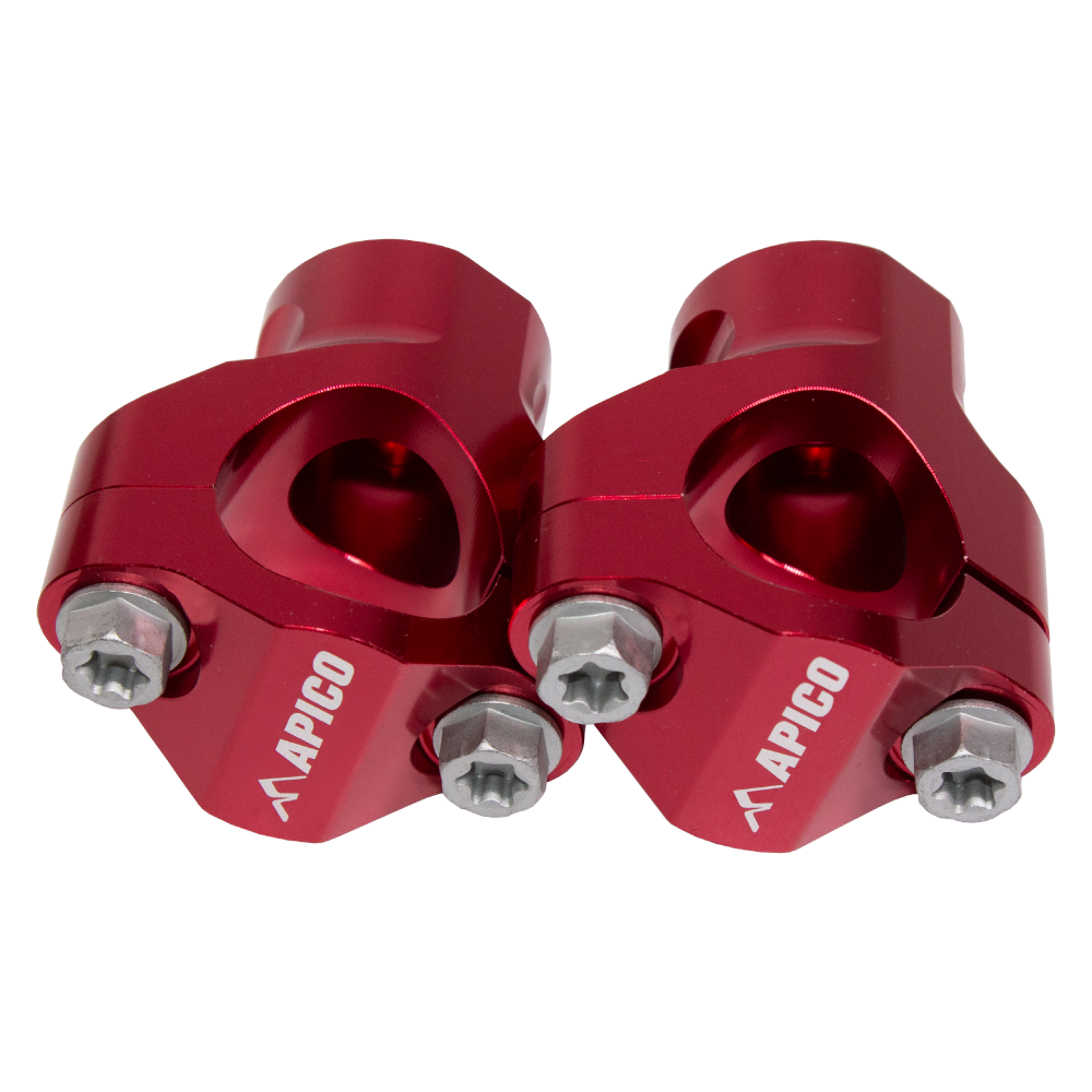 HBMKIT KTM 2 RD - Apico Handlebar Mount Kit 28.6 For KTM SX/SXF 125-450 2017-2022, Husqvarna TC/FC 125-450 2017-2022, Gas Gas MC/MC-F 2021-2023 Red
