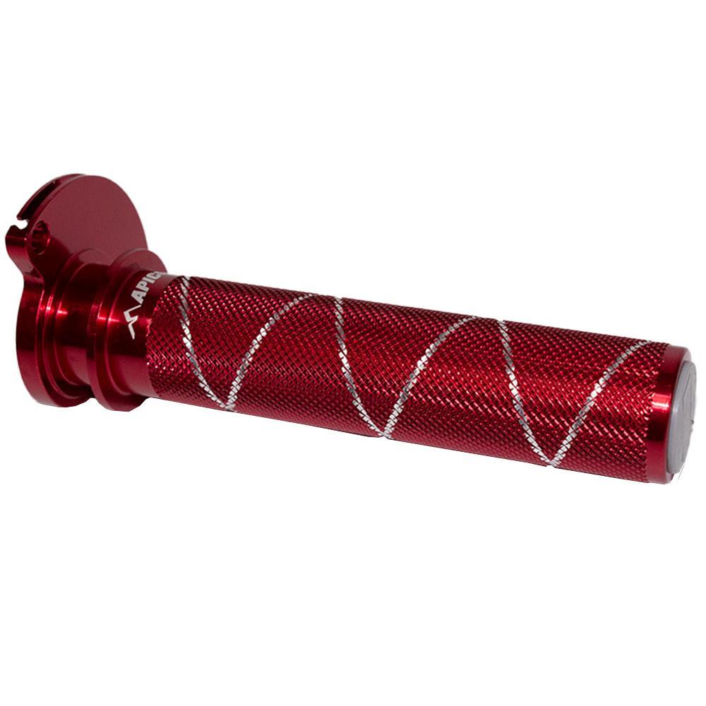 THR.SLEEVE17ALU RED - Apico Alloy Throttle Sleeve For KTM SX85 & Husqvarna TC85 2018-2025, Gas Gas MC85 2021-2023, SX/TC 125/250 2017-2022, MC 125/250 2021-2023, EXC/TE 125/250/300 2017-2019 Red