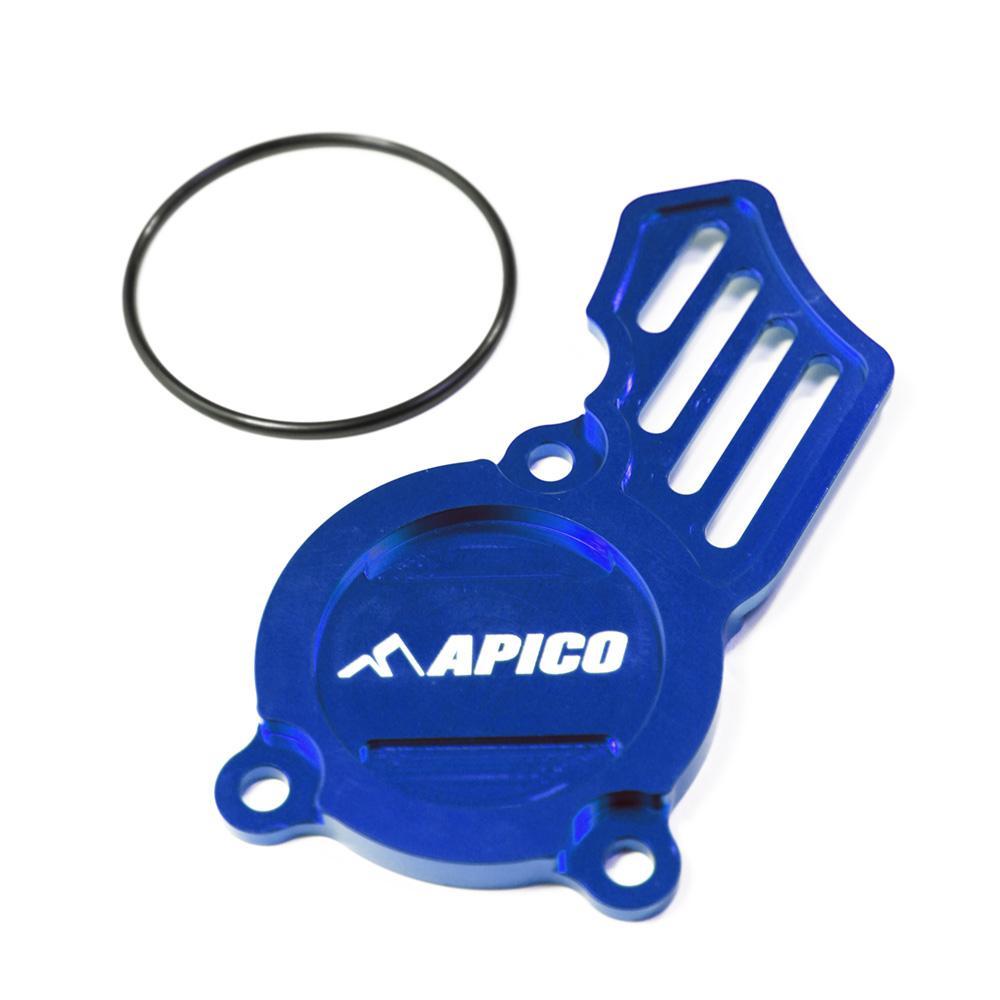 OPC KTM 2 BU - Apico Oil Pump Cover For KTM SXF 250/350/450 & Husqvarna FC 250/350/450 2016-2023, EXC-F/FE 250/350 2017-2023, Gas Gas MC-F/EC-F 250/350 2021-2023 Blue