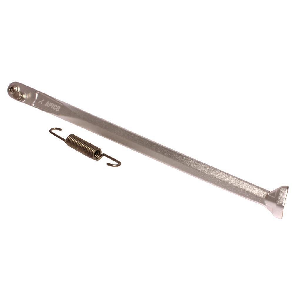 Apico Silver Sidestand Beta 18 Sv - Side Stand For Beta Rr 125/250/300 2013-2019, Rr 350/390/430/480 2013-2019, X-Trainer 250/300 2015-2022