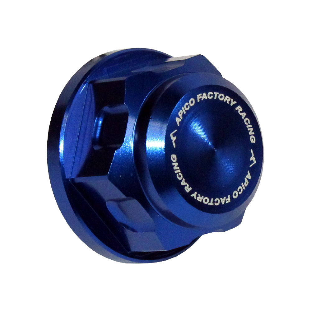 AXNUT R1 BU - Apico Axle Nut Rear M20 X 1.5 For KTM/Husqvarna SX/SXF 125-450 1998-2012, EXC/EXC-F/TE/FE 1998-2023, TC85 2014-2023 Blue