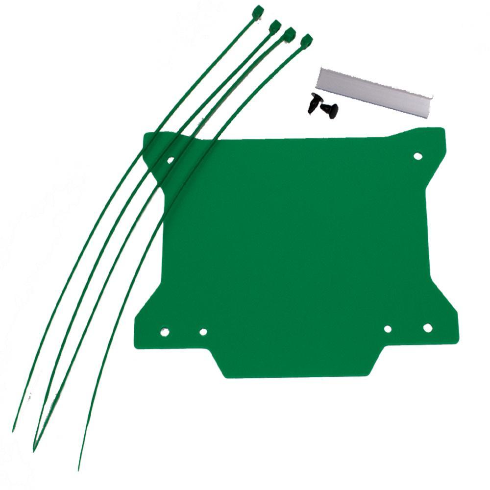 Apico Green Tbnoplate 19 Gn - Front Number Board Plastic With Window New X Shape