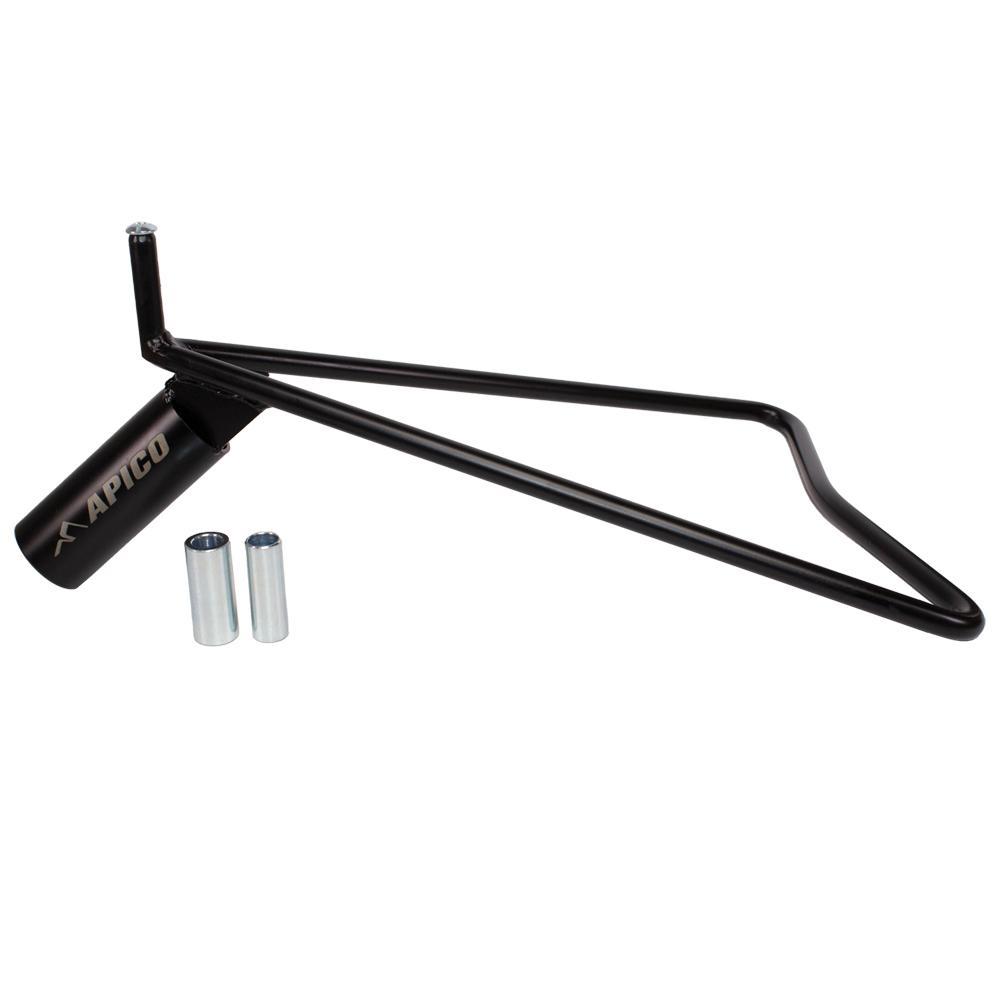 BIKEST TRIANGLE UNI 2 - Apico Universal Triangle Stand To Fit 11mm, 14.5mm & 18mm Rear Axles, Includes A 34mm Handle Bar Grip Holder.
