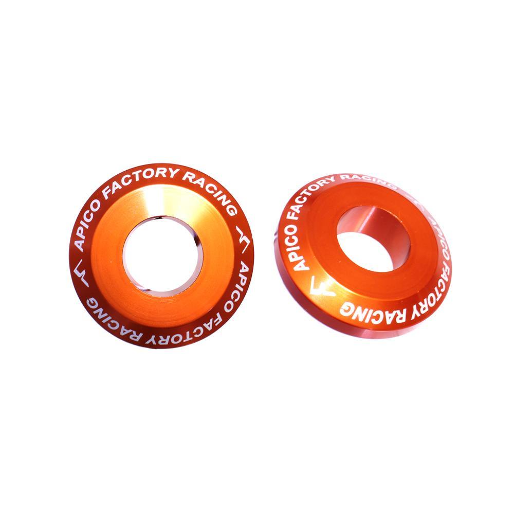 WSR KTM 2 OR PRO - Apico Rear Pro Wheel Spacers For KTM SX/SXF 125-450 2013-2022 Orange