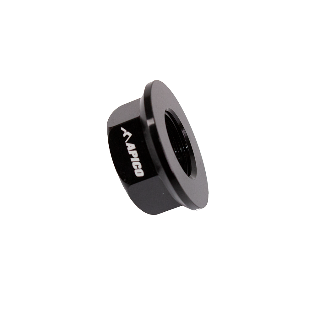 AT AXLENUT 1 BK - Apico Rear Wheel Axle Nut For Montesa 4RT, 315R, 300 RR, 301RR, 4-Ride 1997-2022 Black