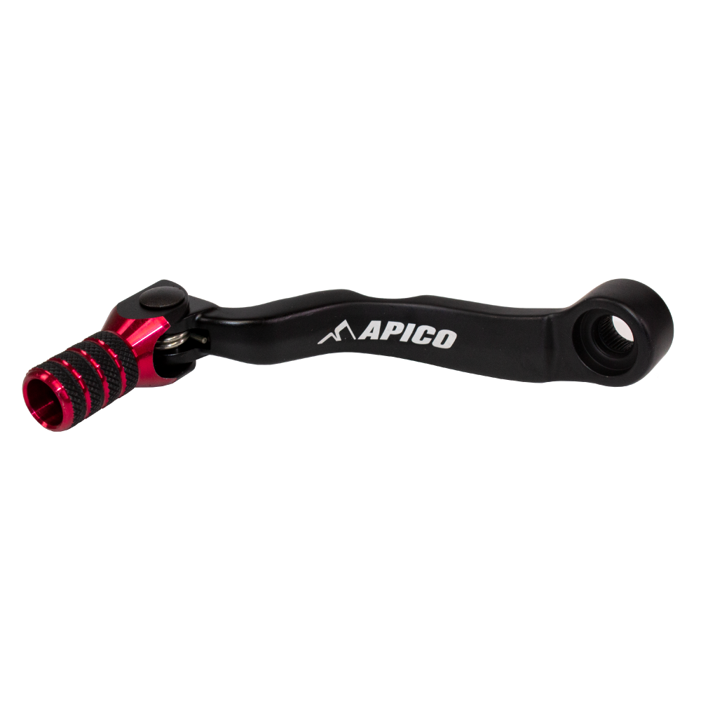 GPF501 ELITE BKRD - Apico Elite Gear pedal For KTM SX85 & For Husqvarna TC85 & For Gas Gas MC85 2018-2023, SX/TC125 2017-2022, EXC/TPI/TE/MC 125/150 2017-2023 Black/Red