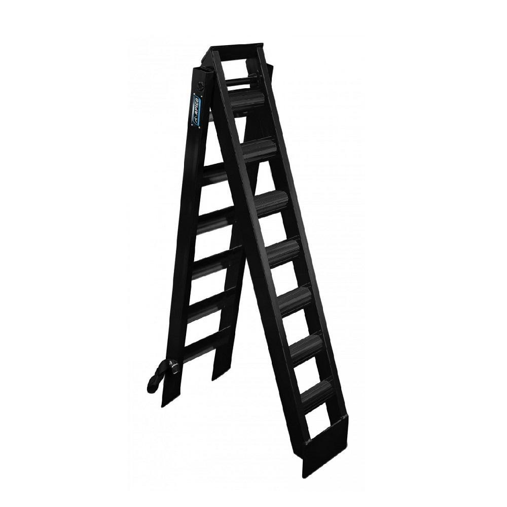 BIKEST RAMP 2M BLK - Apico 6FT Folding Type Alloy Bike Ramp Black