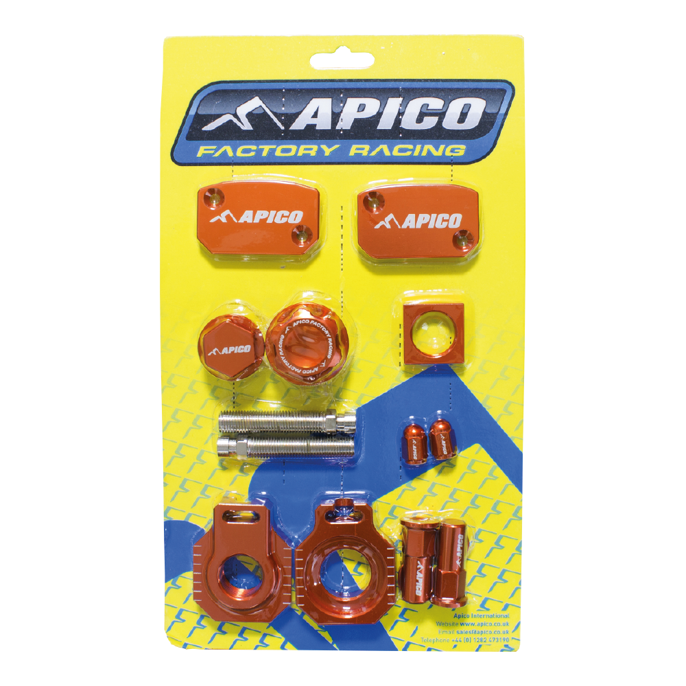 Apico Orange Abp Ktm 15 - Factory Bling Pack For Ktm Exc-Tpi 150-300 2014-2023, Exc-F250-500 2014-2023, Husqvarna Te/Fe 250-501 2014-2016