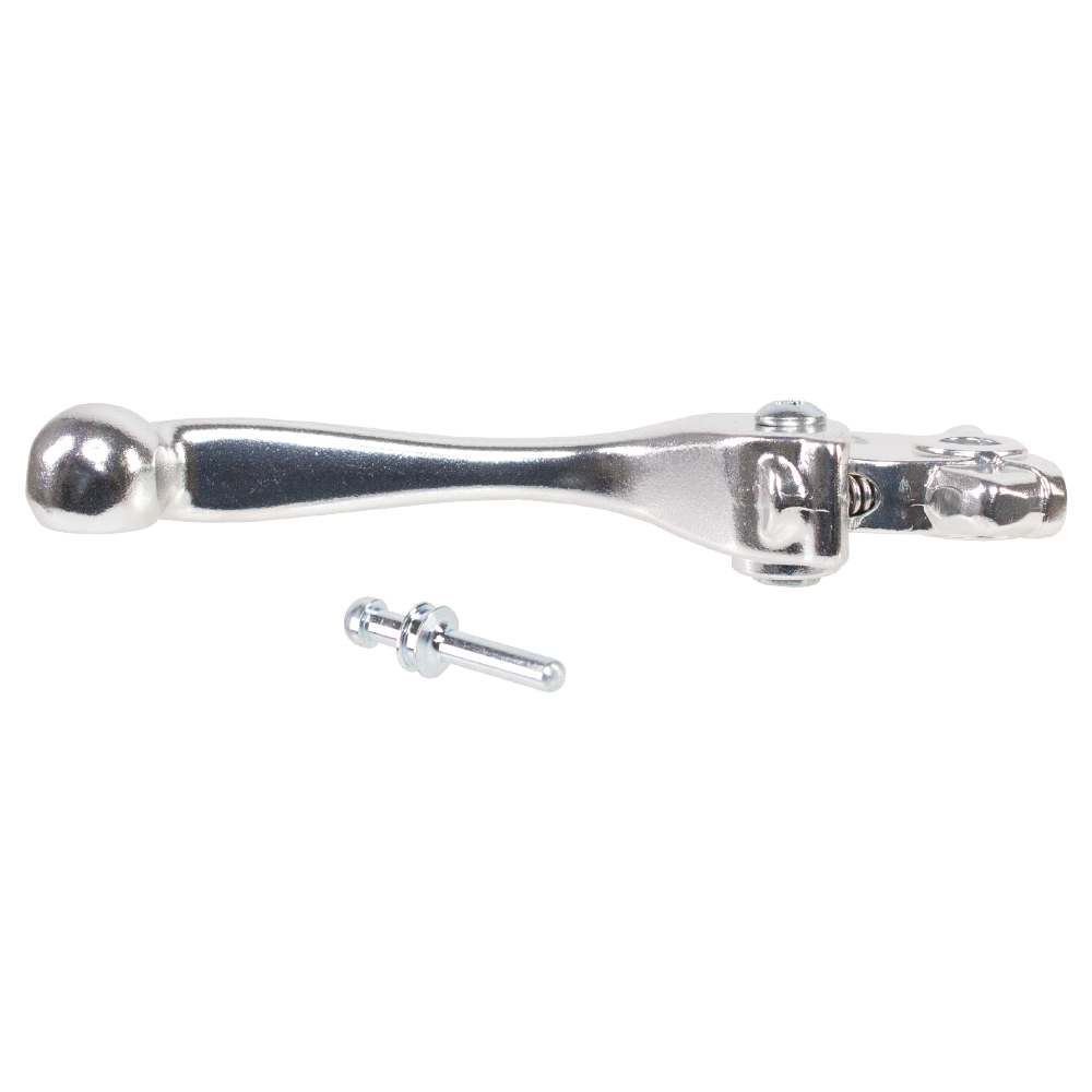 LEB20GP SIL FRG - Apico Forged Brake Lever For Kawasaki KX 125/250/500 1993-1996, KDX 200/300 & KLX 200/300 1993-2006 Silver