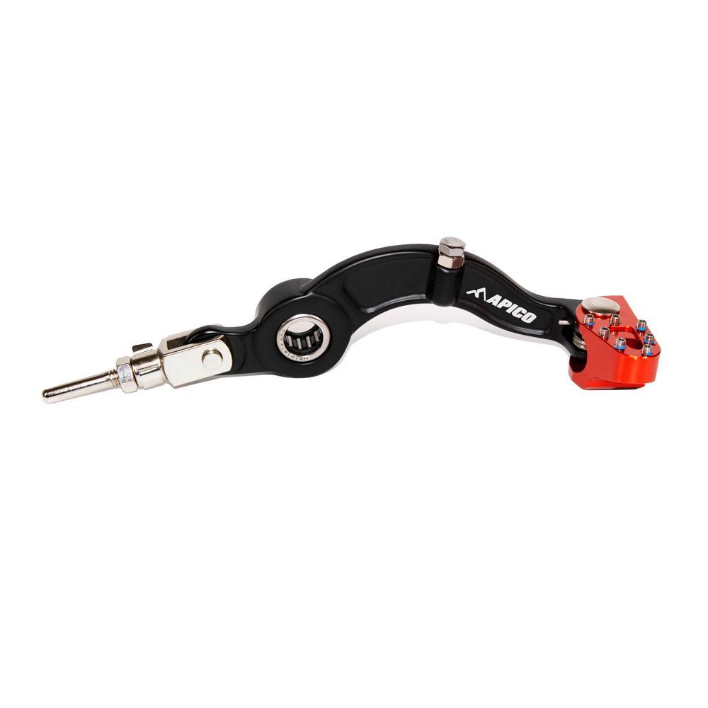 Apico Orange Bpf940 Elite Bkor - Brake Pedal Elite For Sherco St 125/250/300 2000-2022, Scorpa Sc 125/250/300 2015-2022 Black