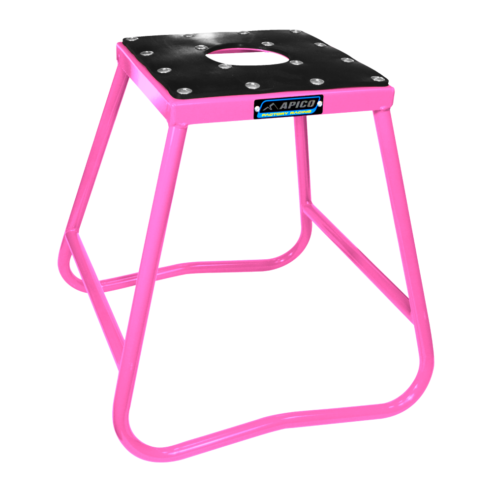 Apico Pink Bikest Steel Pnk - Steel Box Type Paddock Stand