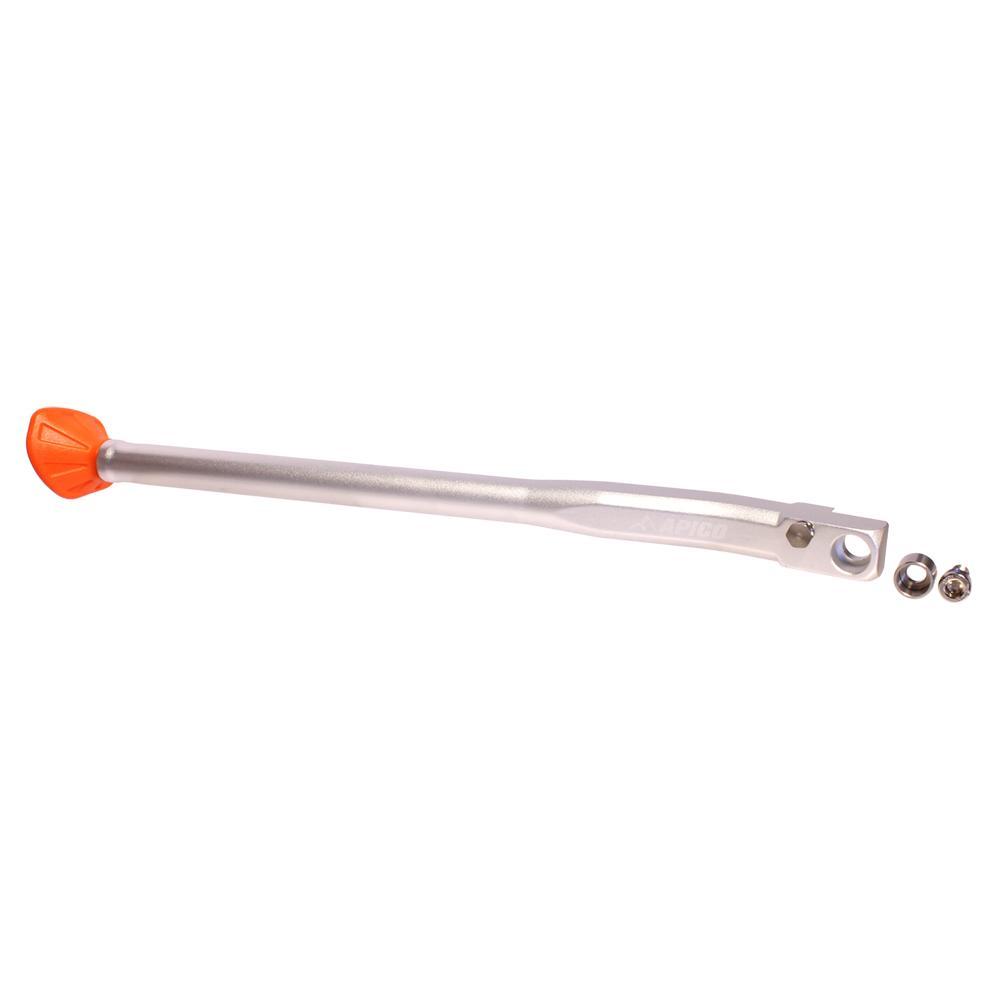 Apico Orange Sidestand Ktm 98 Or - Sidestand For Ktm Exc 125-380 1998-2007, Exc 400-525 1999-2007, Exc-F 250 2006-2007 Silver