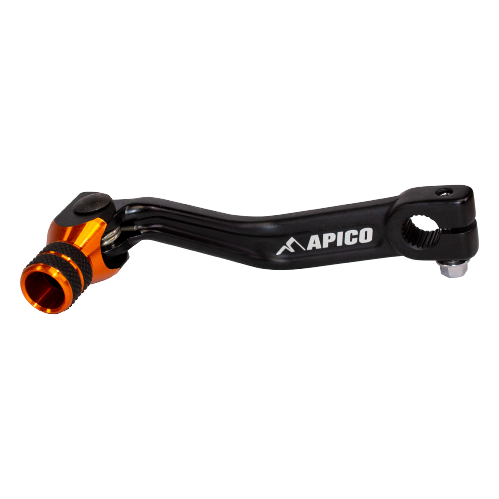Apico Orange Gpf940 Elite Bkor - Elite Short Gear Pedal For Sherco St 125/250/300 2000-2022, Scorpa Sc 125/250/300 2015-2022 Black