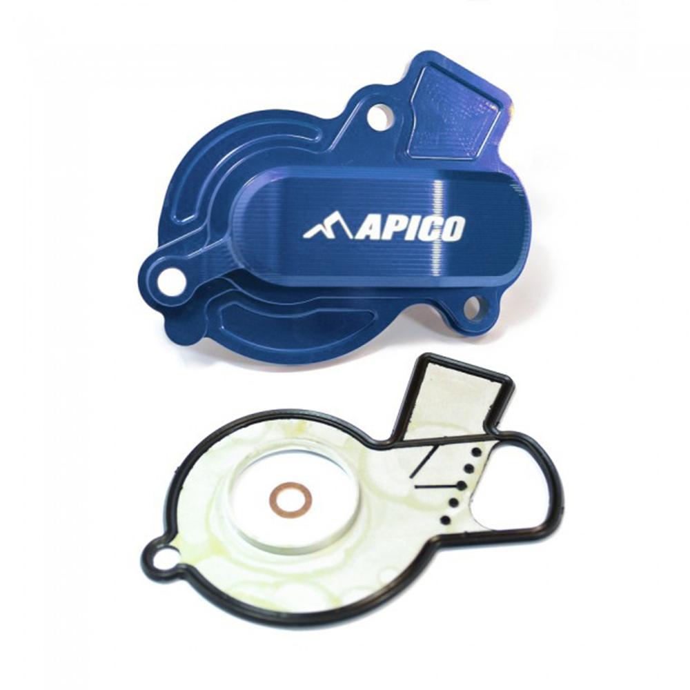 WPC KTM 3 BU - Apico Water Pump Cover For KTM SXF450 & Husqvarna FC 450 2016-2025, EXC-F/FE 450-501 2017-2025, Gas Gas MC-F/EX-F 450 2021-2025 Blue