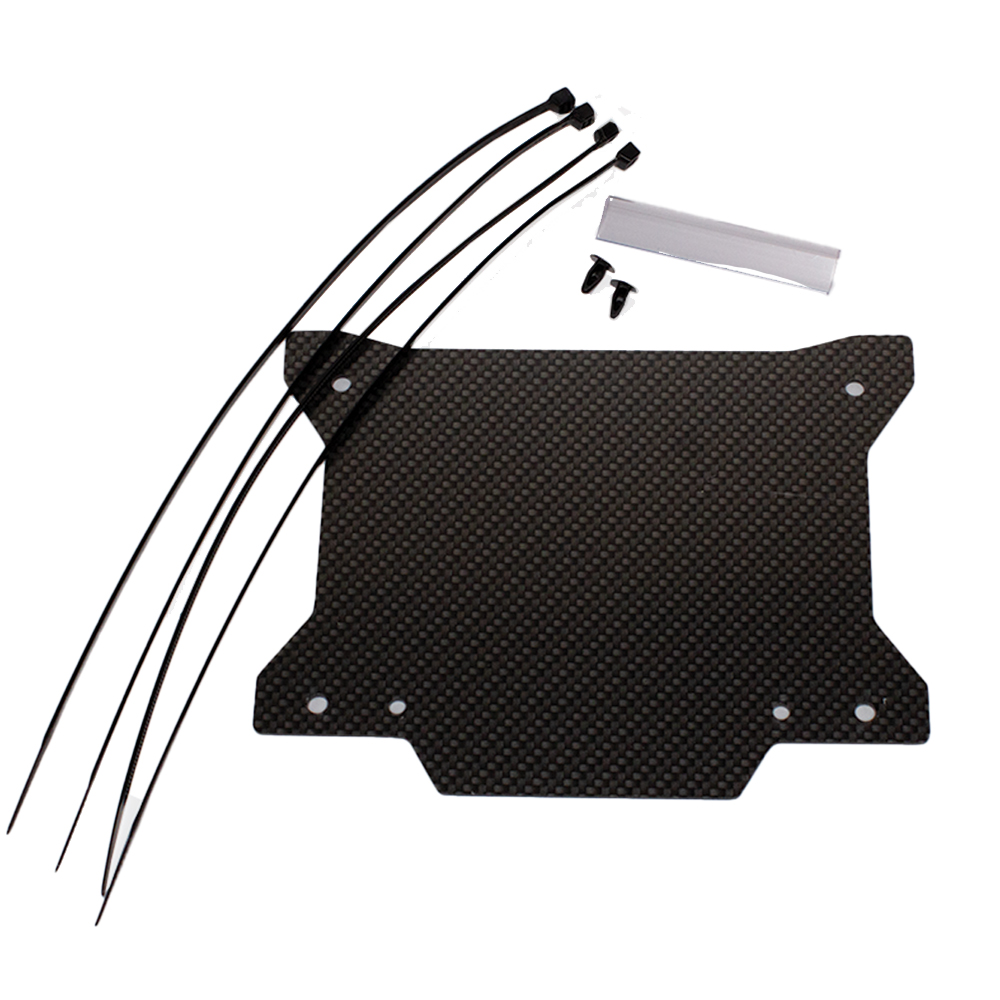 Apico Carbon Tbnoplate 19 Ca - Front Number Board Plastic With Window New X Shape Look