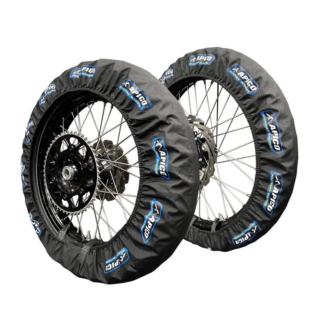 TYRE COVER API Y - Apico Youth Tyre Cover Set For 17"/19" Front & 14"/16" Rear