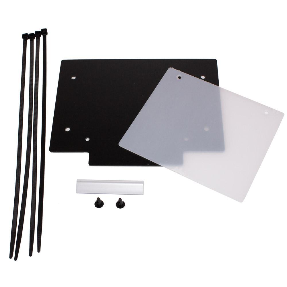 Apico Black Tbnoplate - Front Number Board Plastic With Window